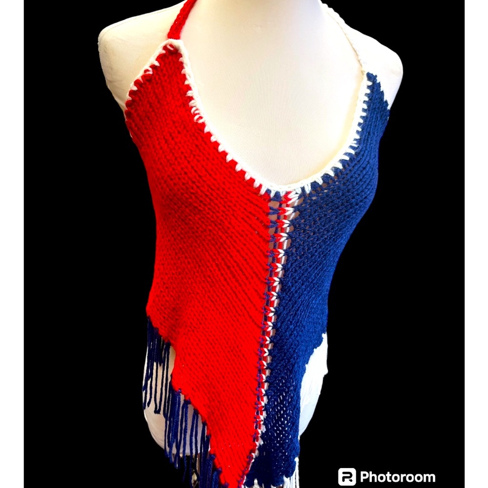 Homemade Knitted Tank to Beach Cover Up